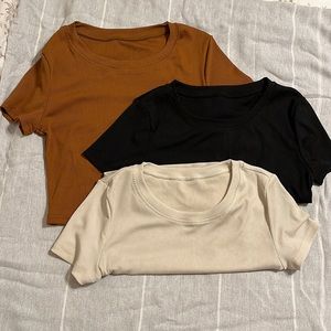 SHEIN Multicolor Crop Tanks